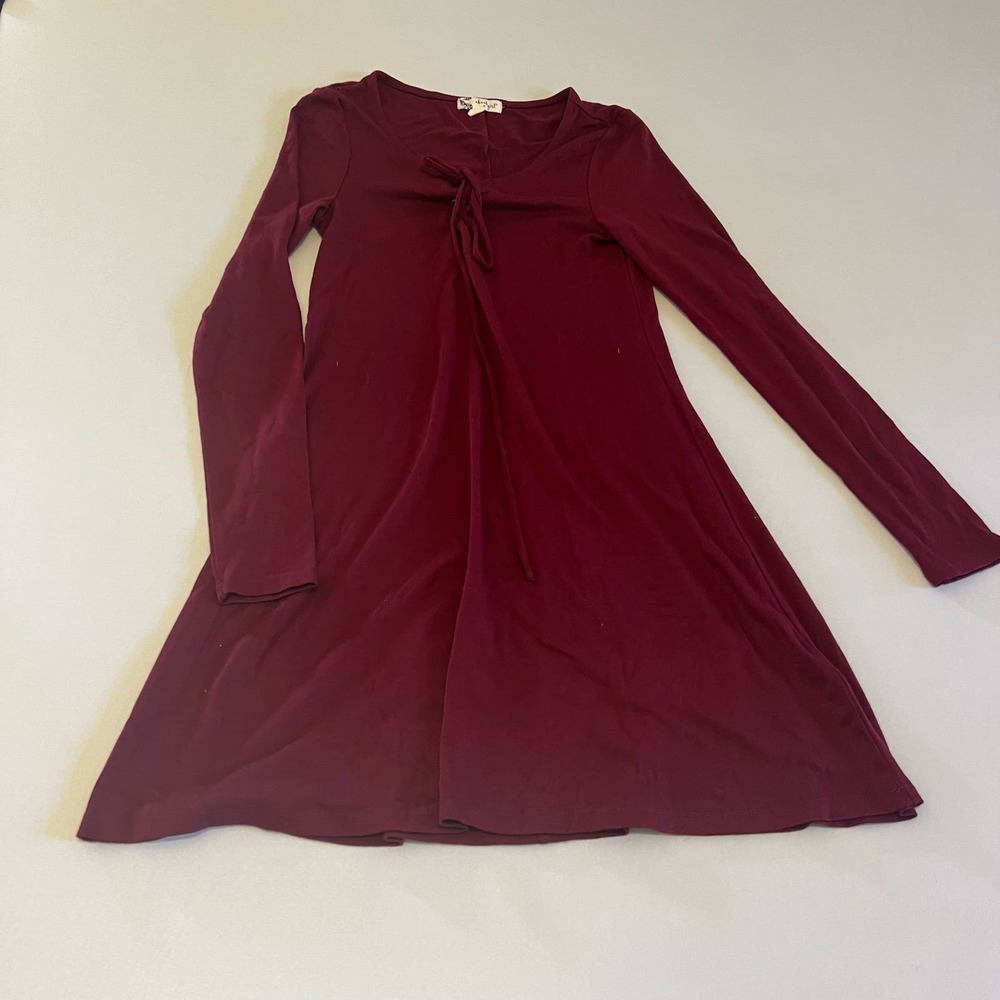 About A Girl A-line Maroon long sleeve Dress XS